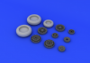 Eduard 632046 F-104 undercarriage wheels late 1/32 (ITALERI)